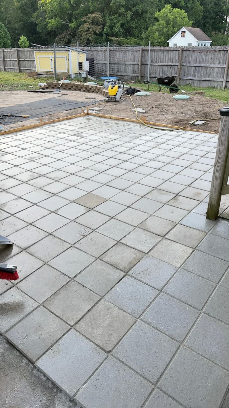 Paver Patio Installation — Hampton Roads, VA